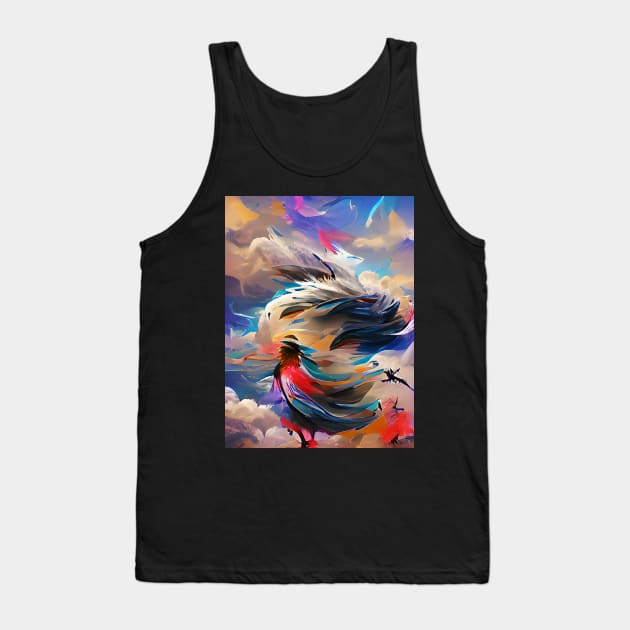 Bird of Wind Tank Top by Stupid Coffee Designs